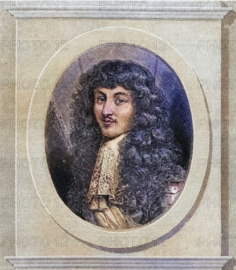 Louis XIV, Louis Dieudonne 1638-1715, King of France and Navarre 1643-1715, Historical, digitally restored reproduction from a 19th century original, Record date not stated