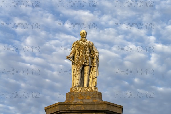 Monument to Prince Albert on Castle Hill in Tenby, Wales, Great Britain