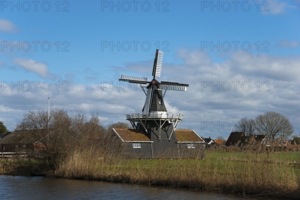 Bovenrijge mill, sawmill, polder mill, hulling mill and grain mill, Ten Boer, Groningen, Netherlands