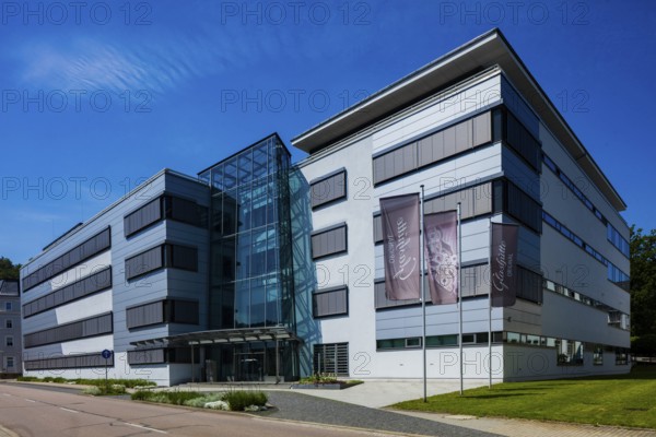 New headquarters of the Lange und Söhne company. A. Lange & Söhne is now the protected brand of the German watch manufacturer Lange Uhren GmbH from Glashütte in Saxony