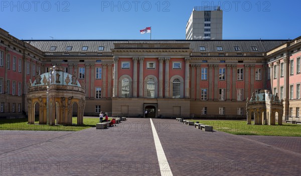 Inner courtyard of the Potsdam Parliament at the Old Market, Potsdam, Brandenburg, Germany, Europe