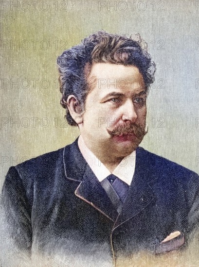 Max Staegemann, Stägemann, 1843- 1905, a German actor, chamber singer and theatre director, Historical, digitally restored reproduction from a 19th century original, a German actor, chamber singer and theatre director, Historical, digitally restored reproduction from a 19th century original