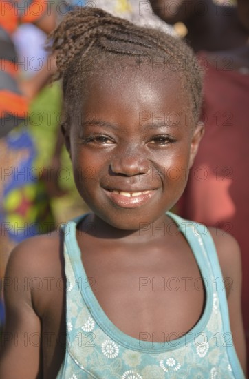 Portrait of a girl in Waiima, Kono District, Sierra Leone, Africa