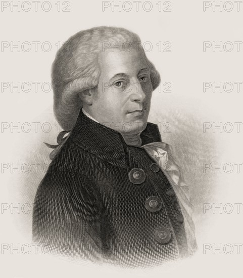 Wolfgang Amadeus Mozart, 1756 – 1791, composer of classical music, First Viennese School, digitally edited