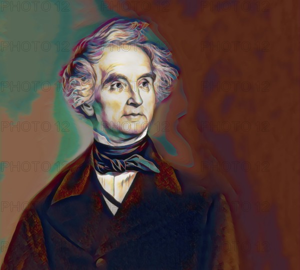 Justus Freiherr von Liebig, 1803 – 1873, German chemist and scientist, digitally edited