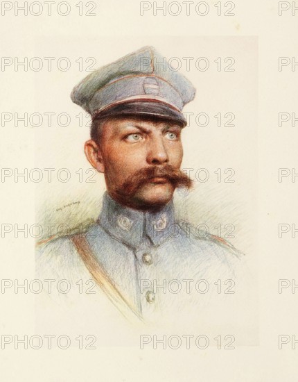 The Allies in the First World War, Poland, Adjutant of the Infantry, Szablinski Tadeusz of Krakow, Historical, digitally restored reproduction from a 19th century original, Record date not stated, Europe