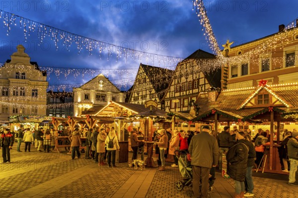 Christmas market in Unna, North Rhine-Westphalia, Germany, Europe