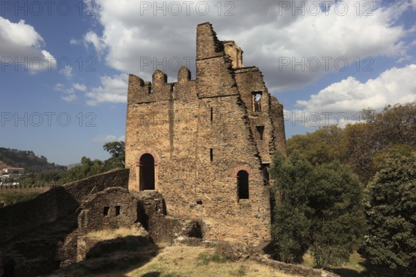 Amhara region, in the Gemp palace complex in Gondar, Gonder, UNESCO, world, heritage, cultural heritage, Ethiopia, Africa