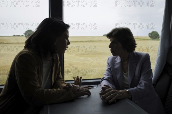 Annalena Bärbock (Bündnis 90 Die Grünen), Federal Minister of Foreign Affairs, and Catherine Colonna, Minister of Foreign Affairs of France, photographed on their way to a joint appointment as part of their trip to Germany, Steinfeld, 21.07.2023., Steinfeld, Germany, Europe