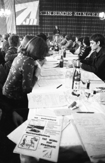 The 5th Congress of the JN (Junge Nationaldemokraten), the neo-Nazi youth organisation of the NPD (National Democratic Party of Germany) took place in Hagen, Germany on 25 October 1975