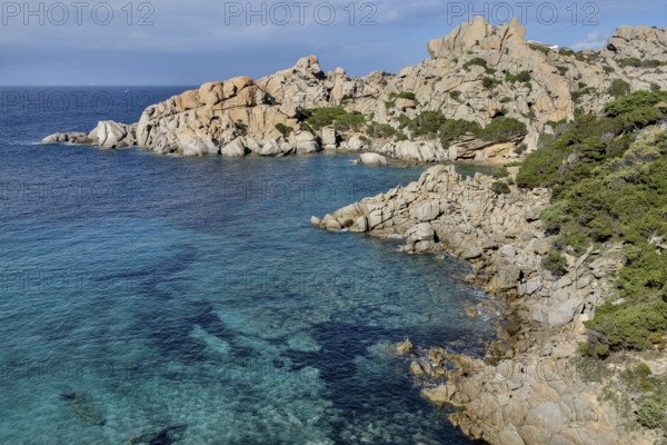 Rugged rocky coast, Capo Testa Peninsula, Santa Teresa de Gallura, Sardinia, Italy, Europe