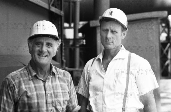 The Hansa colliery in Dortmund from the colliery's coking plant with a view of the colliery grounds on 14.07.1975 in Dortmund, miner, Germany, Europe