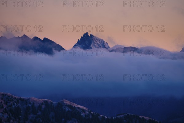 Gschnitzer Tribulaun, 2,946m, Stubai Alps, border mountain, Austria, Italy, Europe