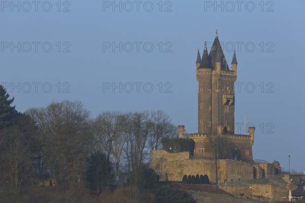 Landmark Wilhelmsturm built in 1895, Schlossberg, Dillenburg, Hesse, Germany, Europe