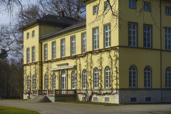 Princely summer palace, country house, princely palace complex Krauchenwies, historic building, architecture, Princely Hohenzollern Park, palace park, Krauchenwies, Sigmaringen district, Baden-Württemberg, Germany, Europe