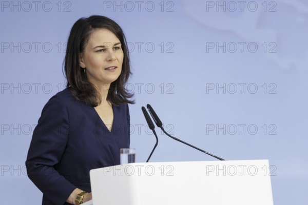 Annalena Bärbock (Alliance 90/The Greens), Federal Foreign Minister, recorded during a book presentation on colonial history at the Federal Foreign Office in Berlin, 5 June 2024