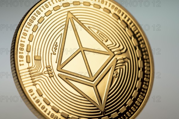 Ethereum, ETH, cryptocurrency, symbol coin, optical placeholder for the digital currency, blockchain, stock market prices