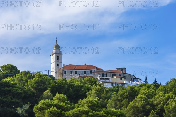 Parrocchia Ss. Trinita, church in the village of Rollo near Andora, province of Savona, Liguria, Italy, Europe