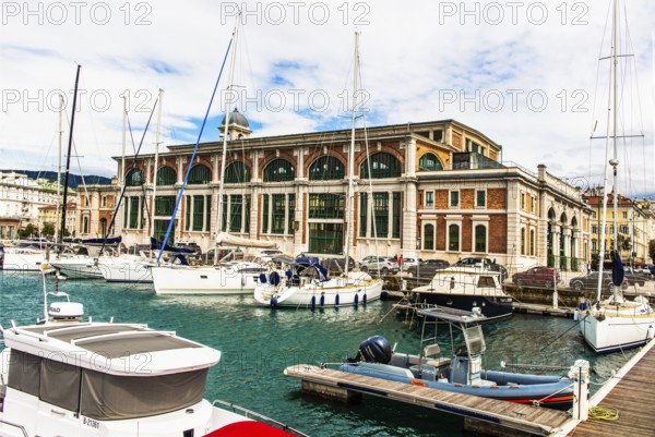 Old Market Hall, Trieste, harbour town on the Adriatic, Friuli, Italy, Trieste, Friuli, Italy, Europe