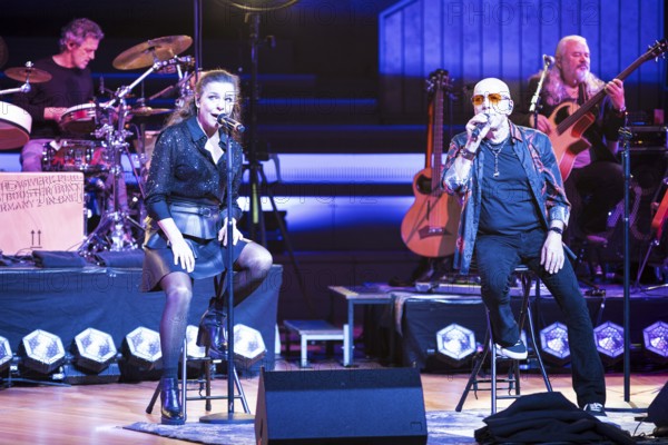 Julia Neigel and Toni Krahl, singers from Silly live on elektroAKUSTIK Tour in the sold-out Berlin Philharmonie on 16 December 2024