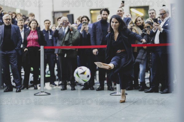 Annalena Bärbock (Alliance 90/The Greens), Federal Foreign Minister, photographed at the kick-off event for the European Football Championship in Berlin, 1 February 2024 / Photographed on behalf of the Federal Foreign Office