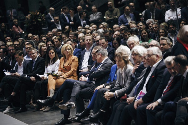 Julia Klöckner, Federal Treasurer of the CDU, recorded at the event, Wir hören zu | Gipfel der CDU/CSU-Fraktion I Wirtschaftswende für Deutschland at the German Bundestag in Berlin, 1 February 2024