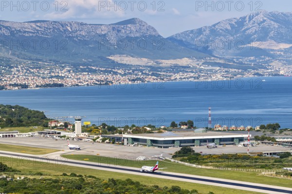 Overview of Split Airport, Croatia, Europe