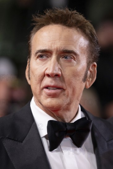 Cannes, France, 17.5.2024: Nicolas Cage at the premiere of The Surfer on the red carpet of the Palais des Festivals during the 77th Cannes International Film Festival. The 77th Cannes International Film Festival will take place from 14 to 25 May 2024, Europe