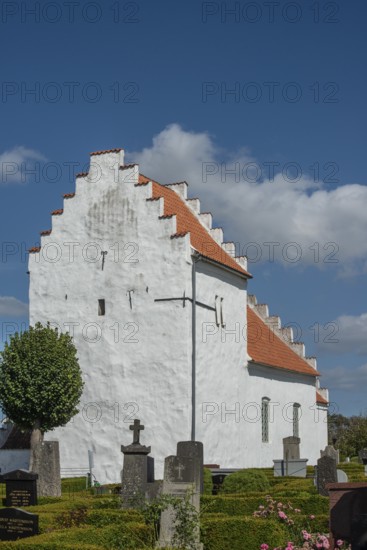 A typical church in Denmark and South Sweden, The Church of Hannas, Simrishamn municipality, Skåne County, Sweden, Scandinavia, Europe