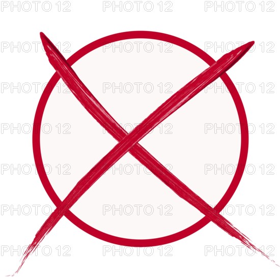 Red voting cross