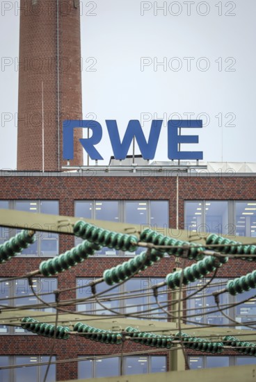 Essen, North Rhine-Westphalia, Germany, RWE headquarters, RWE Campus with transformer station, Europe