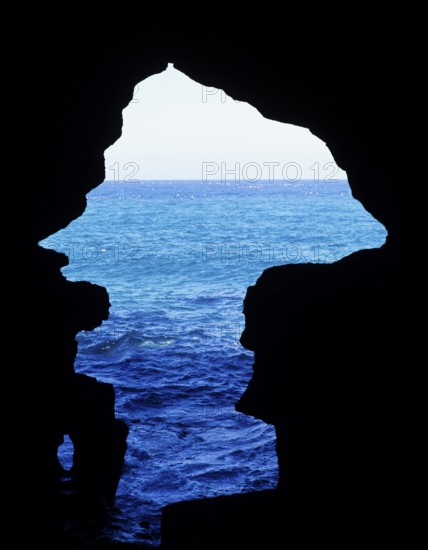 View of the Atlantic Ocean from the Cave of Hercules, Morocco, North Africa, Africa