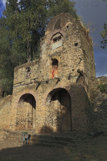 Amhara region, Gondar, Gonder, part of the old church, Debre Berhan Selassie, UNESCO, world, heritage, cultural heritage, Ethiopia, Africa