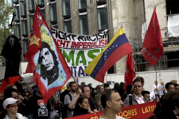 May Day march and rally at Trafalgar Square, London, England, UK May 1st, 2010