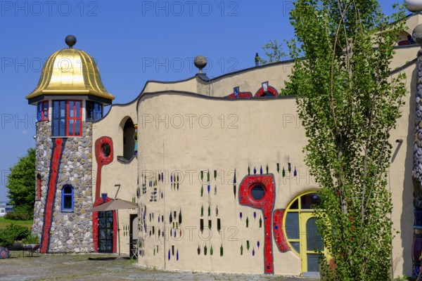 Altenrhein Market Hall, by Friedensreich Hundertwasser, architecture, Lake Constance, Canton of St. Gallen, Switzerland, Europe