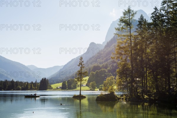 Hintersee, Ramsau, Berchtesgaden National Park, Berchtesgadener Land, Upper Bavaria, Bavaria, Germany, Europe