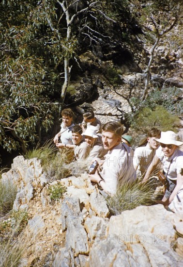 Standley Chasm Gorge, West MacDonnell Ranges, Northern Territory, Australia Expedition of the Melbourne Grammar School 1956