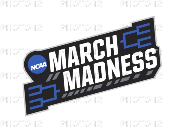 Nach links gedreht, March Madness Emblem, Amerikanische Colleges ncaa, Logo