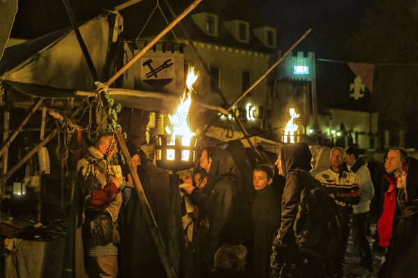 Medieval market at the Albrechtsburg in Meissen