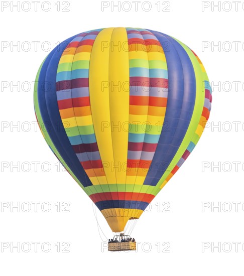 Hot air balloon isolated on a white background