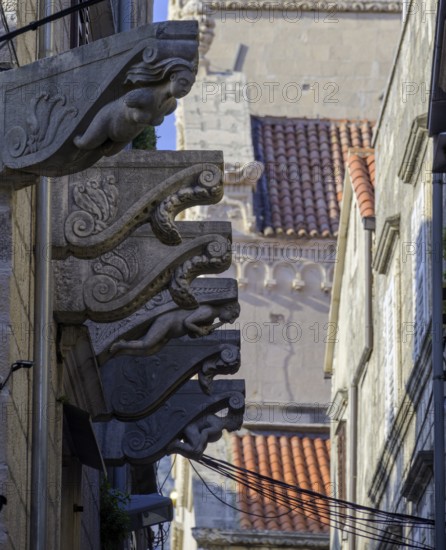 Stone Mermaid, Korcula, Dubrovnik-Neretva County, Croatia, Europe