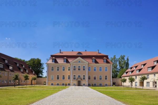 Ammelshain Castle in Naunhof, the stately manor was built in 1723 as a castle-like Baroque building