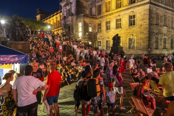 Canaletto the Dresden City Festival Party on the Schlossplatz