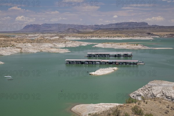 Truth or Consequences, New Mexico, The Elephant Butte reservoir on the Rio Grande holds water for southern New Mexico and western Texas, but is only 7% full due to the drought in the southwestern United States. When full, most all of the land shown here, except the distant hills, was underwater