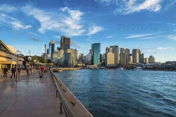 The skyline of Sydney at sunset, New South Wales, Australia, Oceania