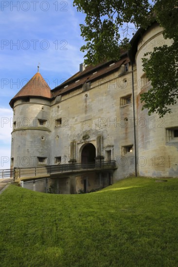 North Gate, Hellenstein Castle, historic building, fortification, castle complex, residence, spur complex, bridge, Heidenheim an der Brenz, Baden-Württemberg, Germany, Europe