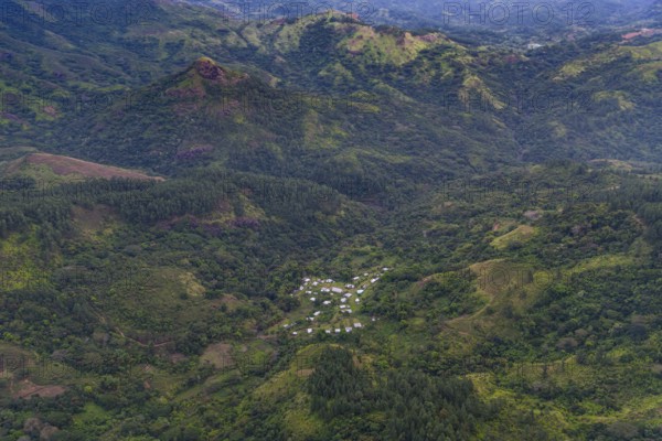 Aerial of Viti Levu, Fiji, South Pacific, Oceania