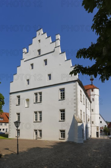 Werdenberg Castle, Werdenbergschloss, Renaissance castle of the Counts of Werdenberg, today Werdenberg School, historic building, architecture, façade, windows, Trochtelfingen, Baden-Württemberg, Germany, Europe