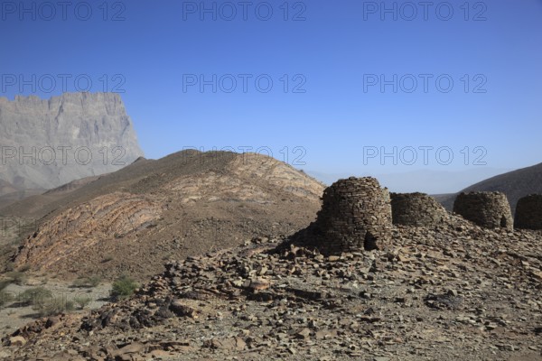 The beehive tombs of Al-Ayn are the most famous tombs in the area between the towns of Bat and Al-Ayn in the Hajar Mountains of Oman because of their good state of preservation and location on the edge of Jebel Misht (Ridge Mountain) . The tombs were inscribed on the Unesco World Heritage List in 1988