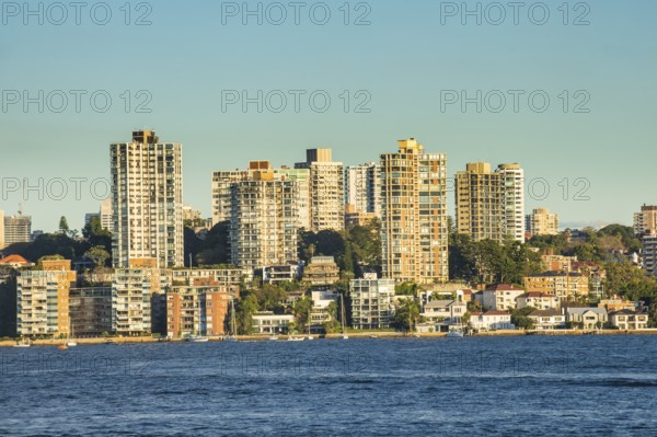 The skyline of Sydney at sunset, New South Wales, Australia, Oceania